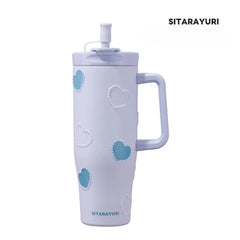 SITARAYURI Blue Heart Insulated Tumbler 1.2L Stainless Steel