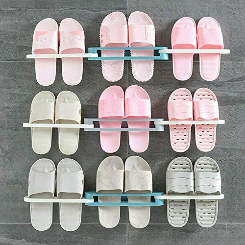 WALL MOUNTED FOLDABLE SHOE RACK AND TOWEL HOLDER (PACK OF 2)
