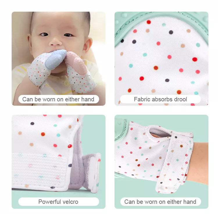 2 Pieces Baby Teether Gloves