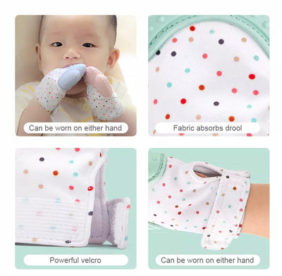 2 Pieces Baby Teether Gloves