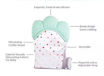 2 Pieces Baby Teether Gloves