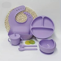 8 Piece Baby Silicone Feeding Set
