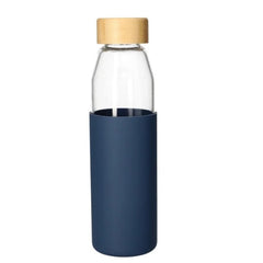 Danny Borosilicate Bottle With Beach Wood Lid 550ml One Piece