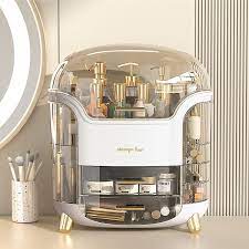 Luxury Multi-Layer Makeup Organizer – LED Light & Storage Drawers