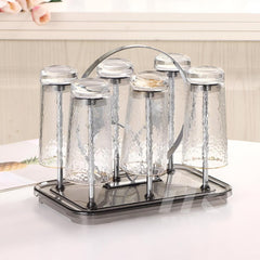 High Quality Golden Acrylic Glass Stand Fancy Silver